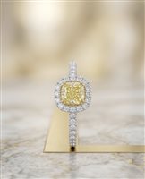 Anello Medea Donna in Oro Diamante Yellow 0.70 Ct AV AOV9 FANCY 0.72 +0.30 - AV AOV9 FANCY 0.72 +0.30